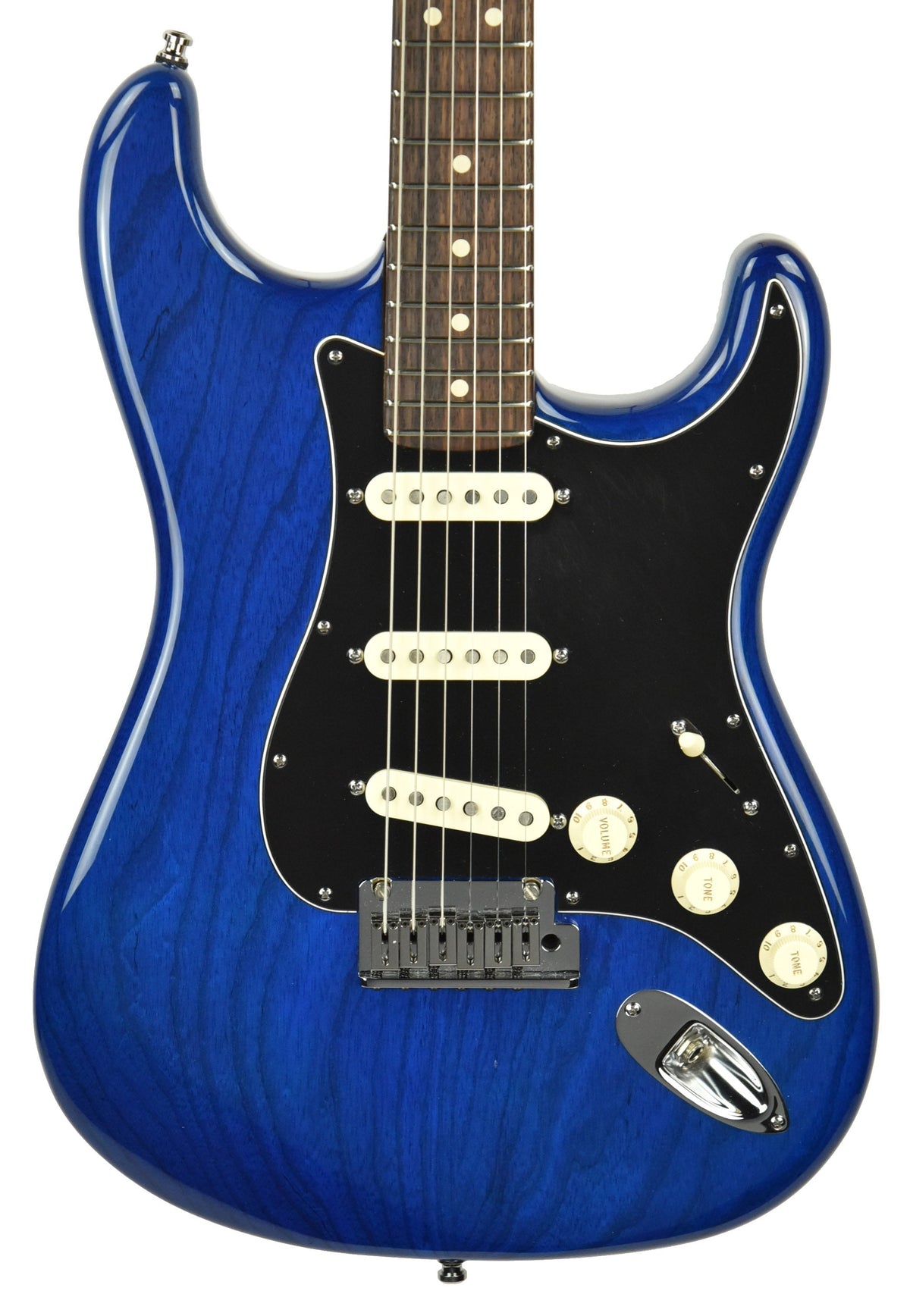 Used Fender Custom Shop Custom Deluxe Stratocaster in Sapphire Blue Trans R61895