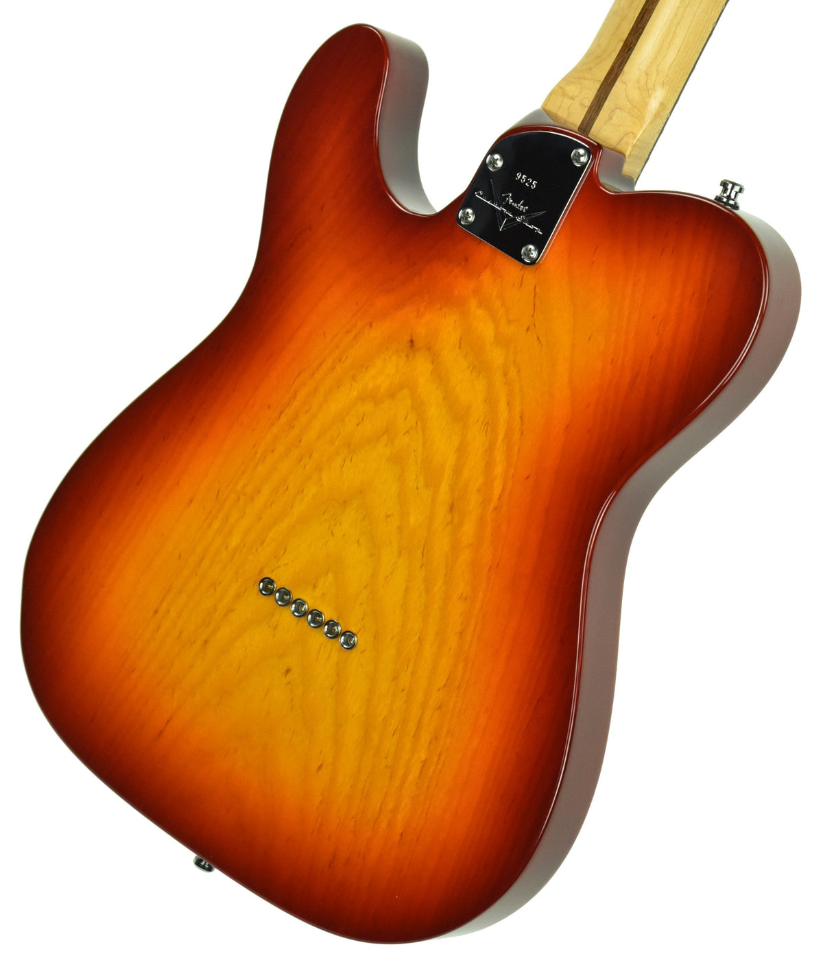 Used 2014 Fender Custom Shop Custom Deluxe Telecaster Quilt Top in Cherry Sunburst 9525