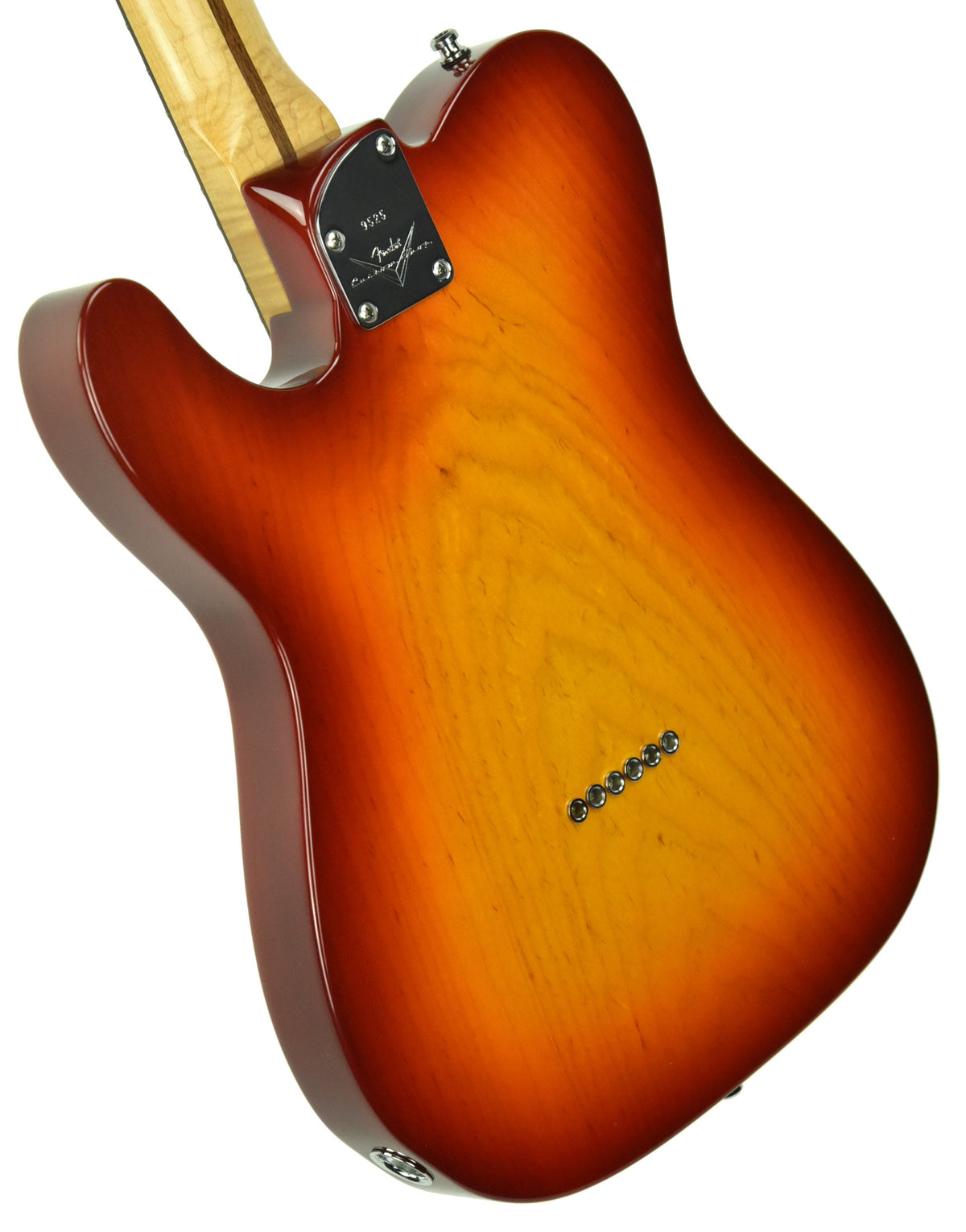 Used 2014 Fender Custom Shop Custom Deluxe Telecaster Quilt Top in Cherry Sunburst 9525