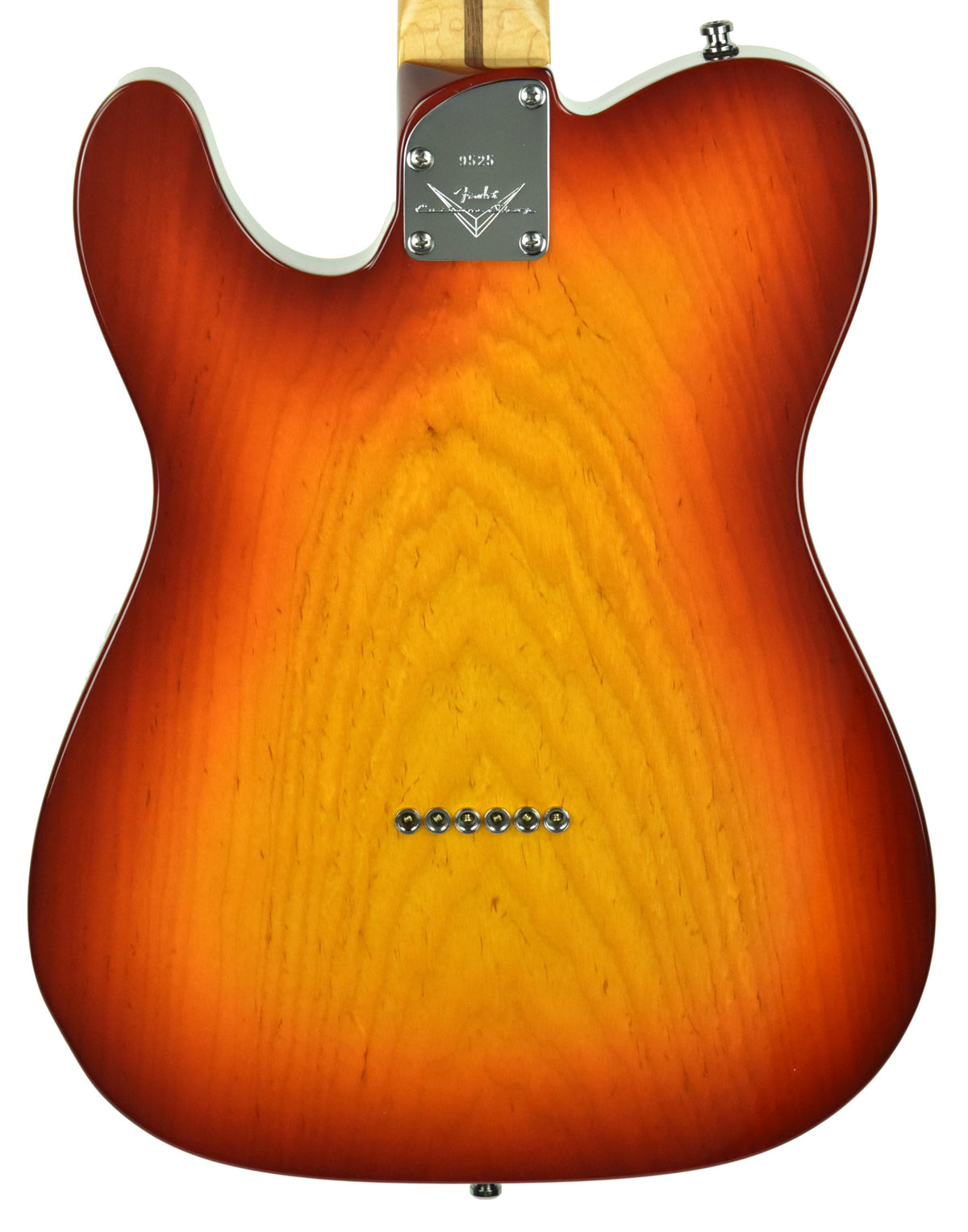 Used 2014 Fender Custom Shop Custom Deluxe Telecaster Quilt Top in Cherry Sunburst 9525