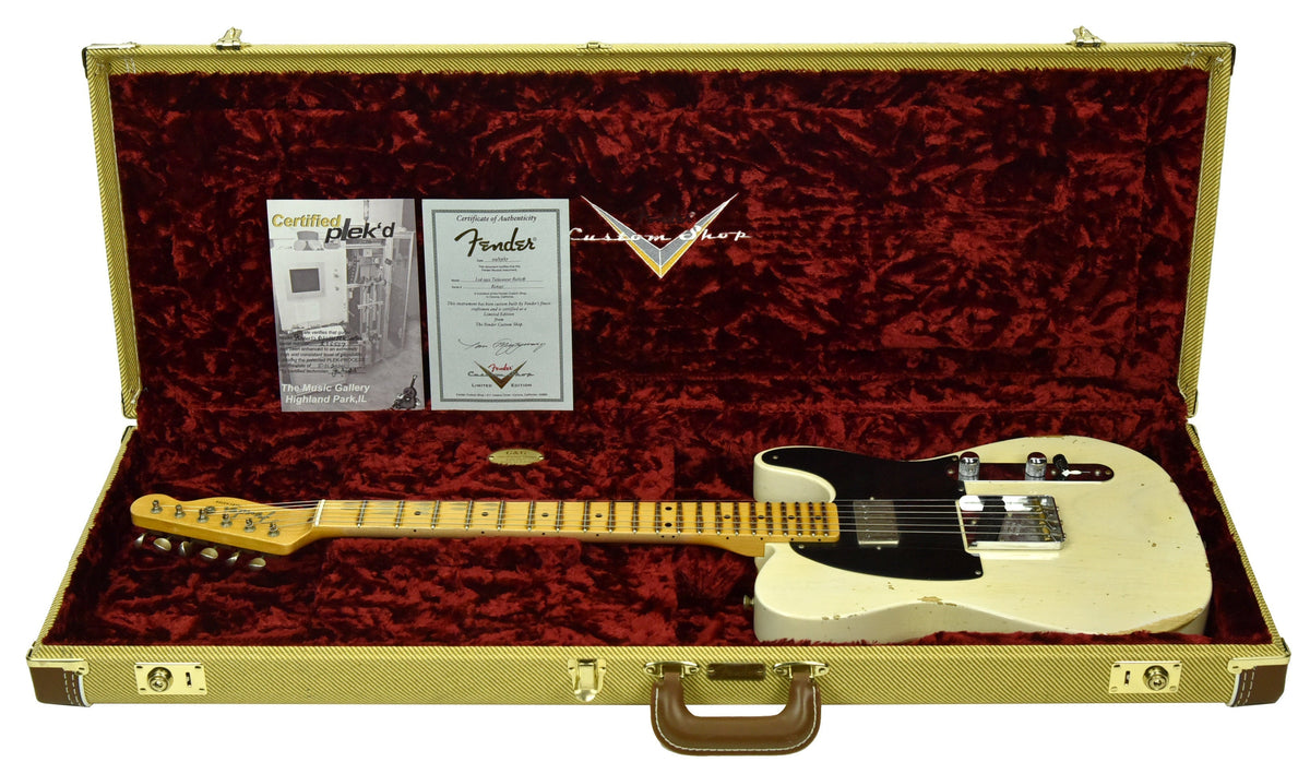Used Fender Custom Shop '52 HS Telecaster in Aged White Blonde R16537