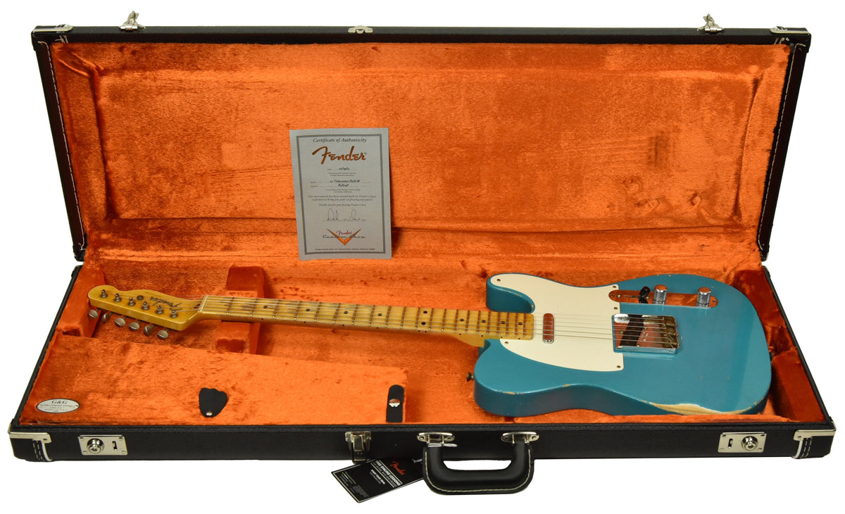 Used Fender Custom Shop Masterbuilt 55 Telecaster Relic Dale Wilson in Taos Turquoise R58748