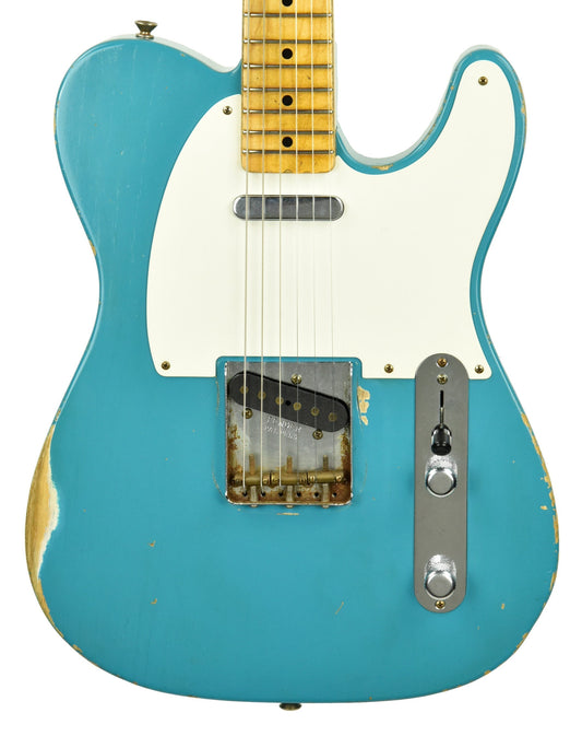 Used Fender Custom Shop Masterbuilt 55 Telecaster Relic Dale Wilson in Taos Turquoise R58748