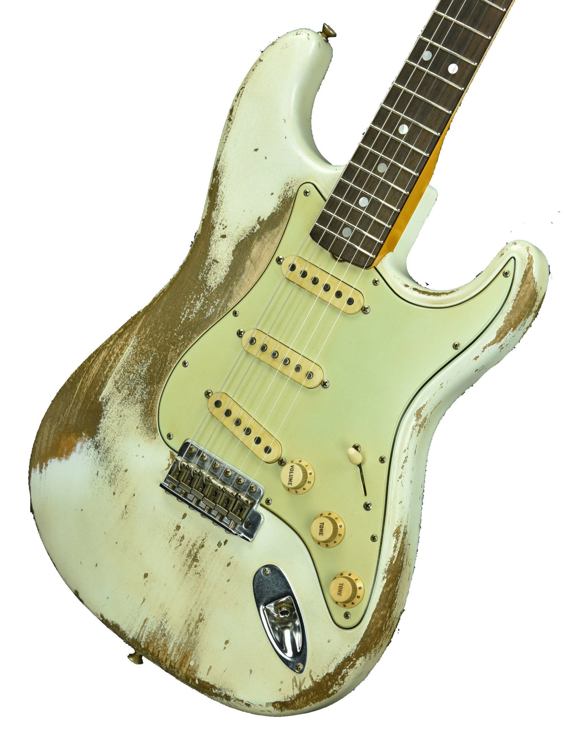 Used Fender Custom Shop Masterbuilt 69 Stratocaster Relic Jason Smith Olympic White R91661