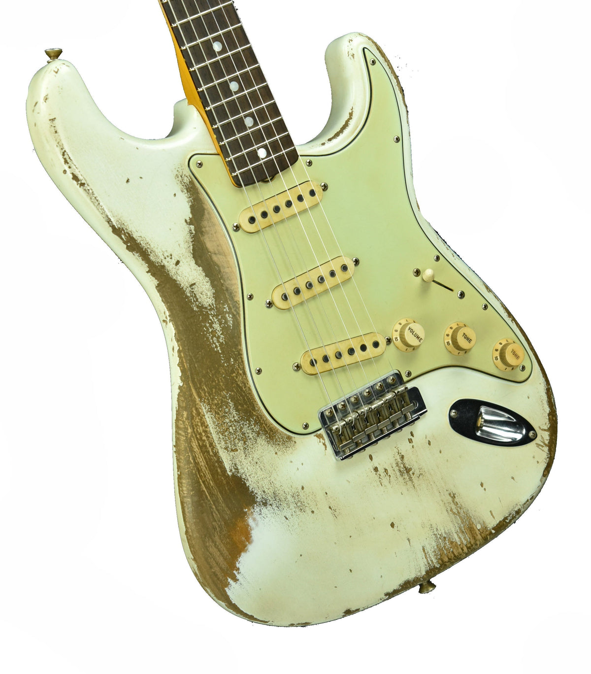 Used Fender Custom Shop Masterbuilt 69 Stratocaster Relic Jason Smith Olympic White R91661