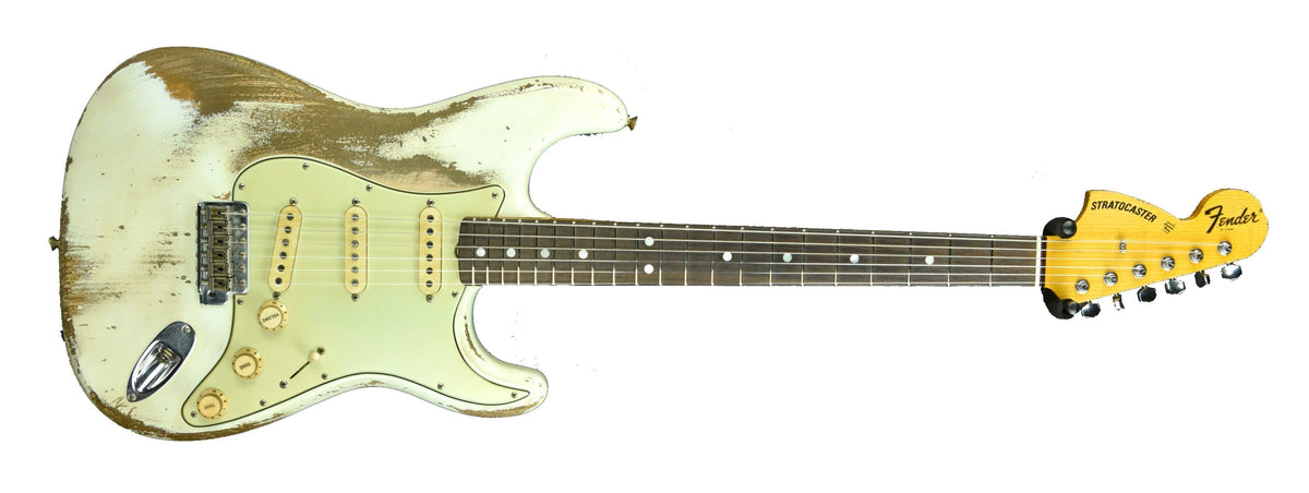 Used Fender Custom Shop Masterbuilt 69 Stratocaster Relic Jason Smith Olympic White R91661