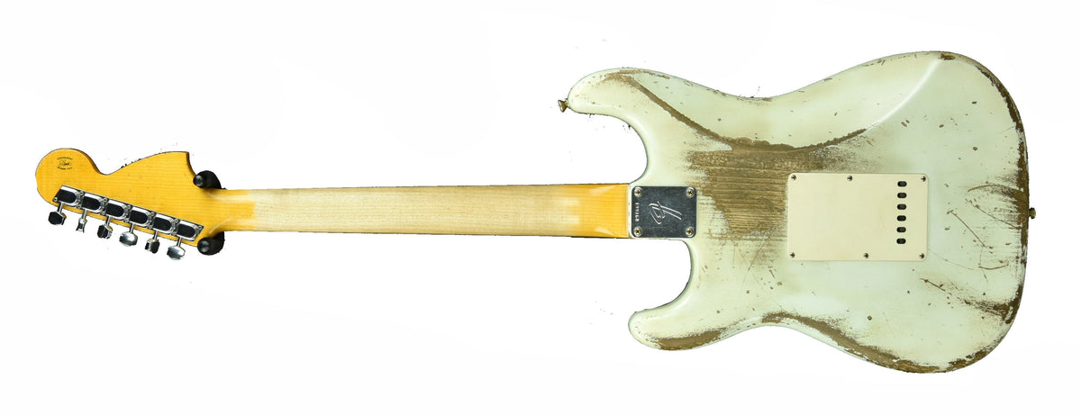 Used Fender Custom Shop Masterbuilt 69 Stratocaster Relic Jason Smith Olympic White R91661