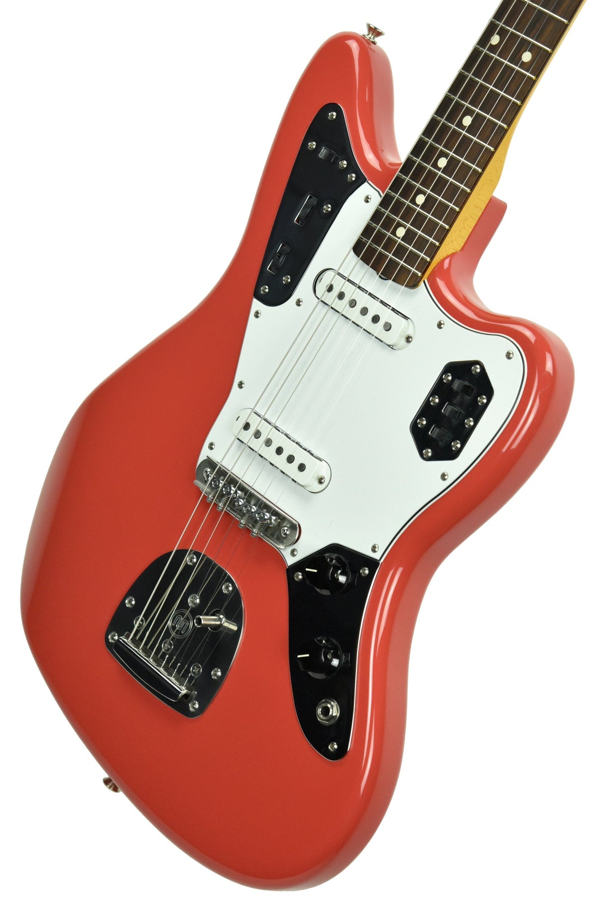 Used 2016 Fender Classic Series 60s Jaguar Lacquer in Fiesta Red MX16726607