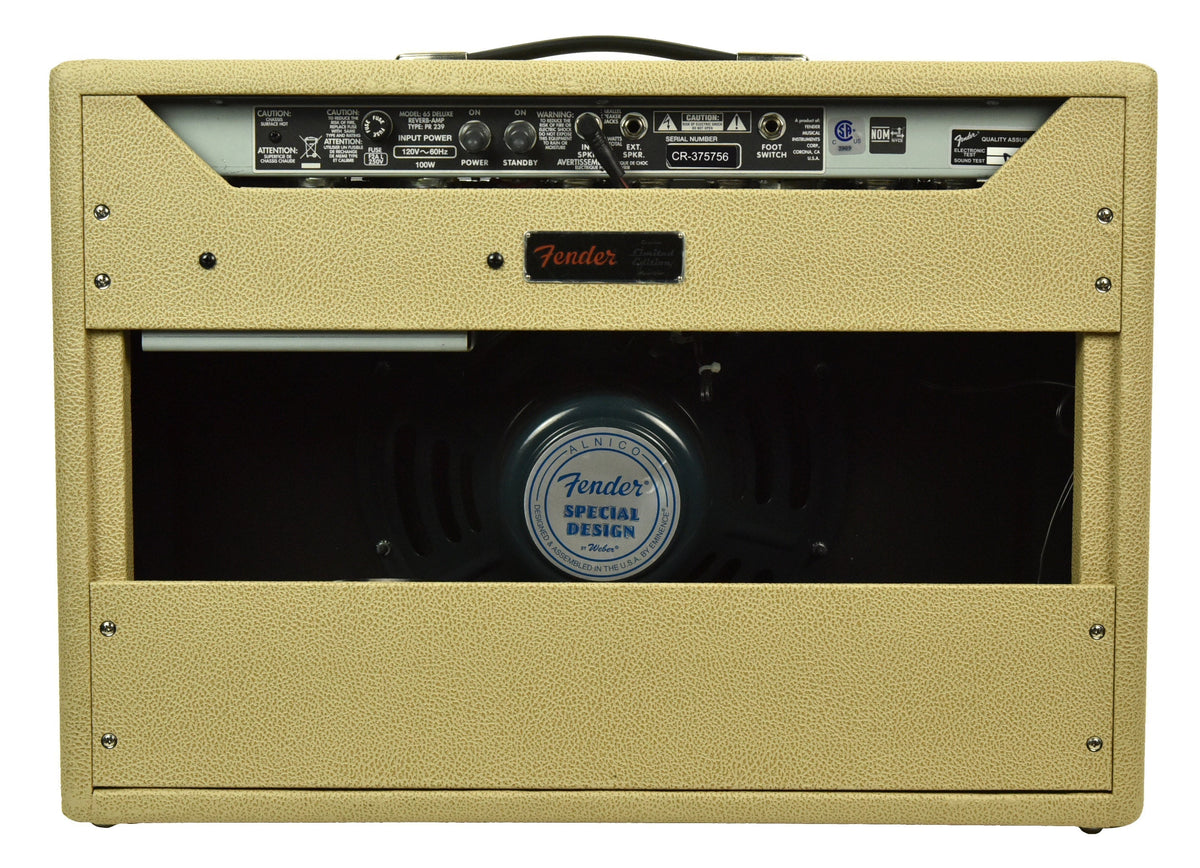 Used Fender Limited Edition '65 Deluxe Reverb Amplifier in Tan and Oxblood CR375756