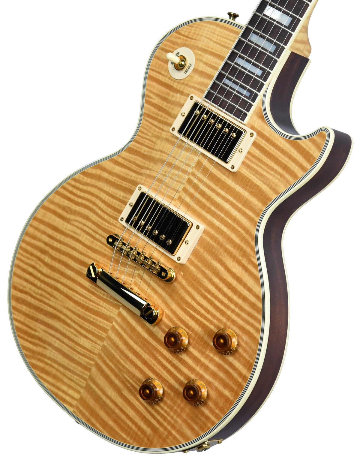 Used 2015 Gibson Custom Les Paul Custom Flame in Natural CS500603