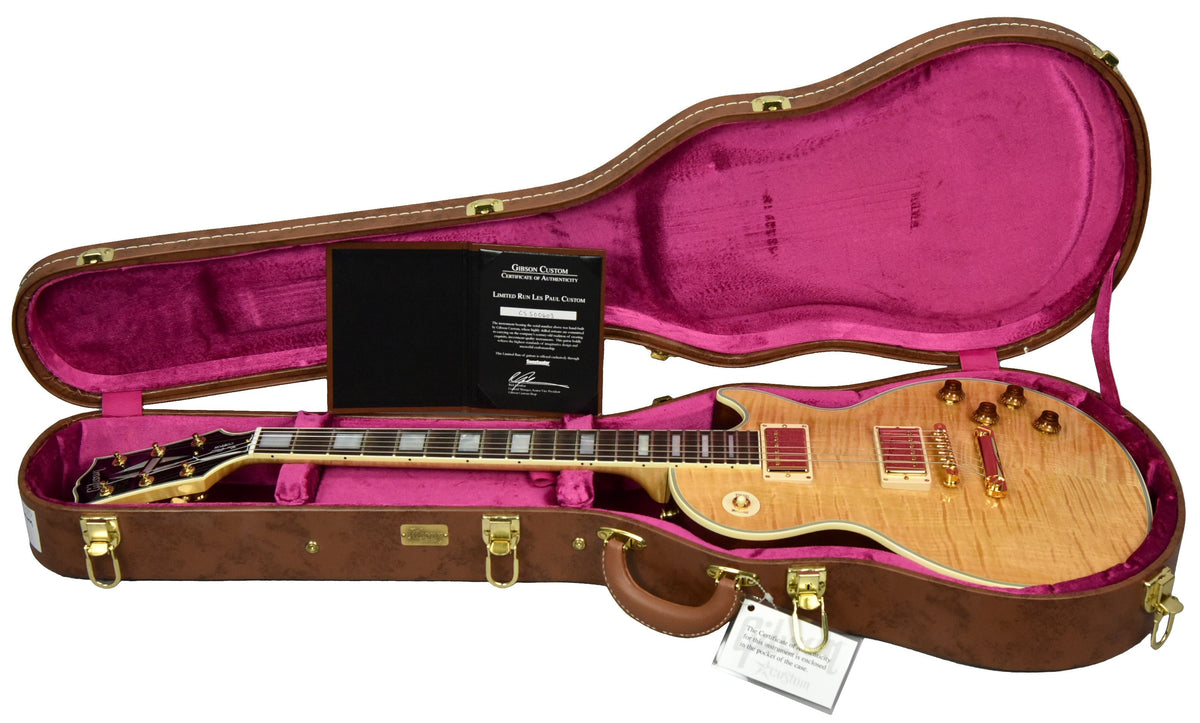 Used 2015 Gibson Custom Les Paul Custom Flame in Natural CS500603
