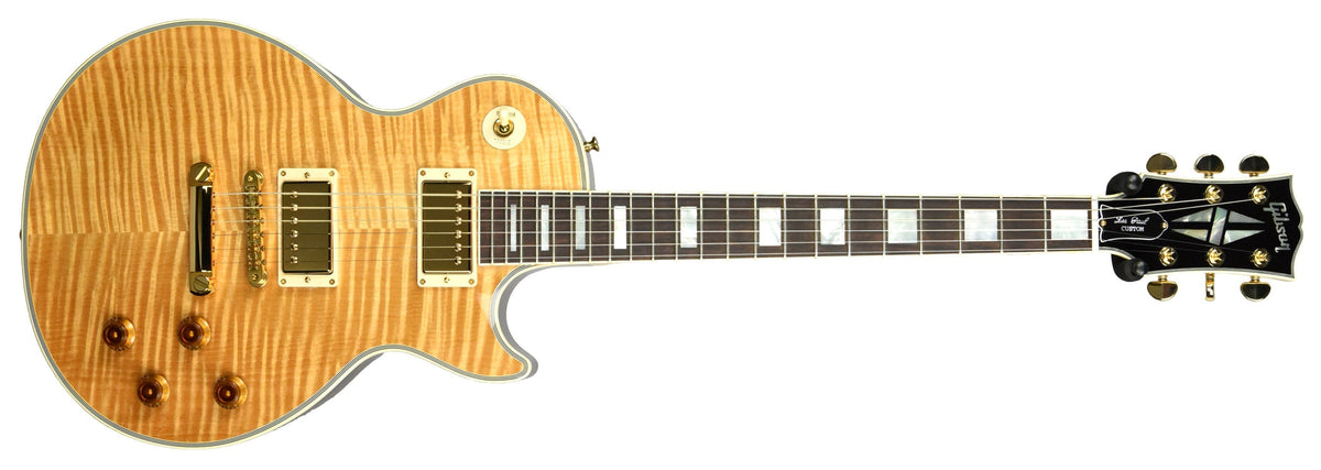Used 2015 Gibson Custom Les Paul Custom Flame in Natural CS500603