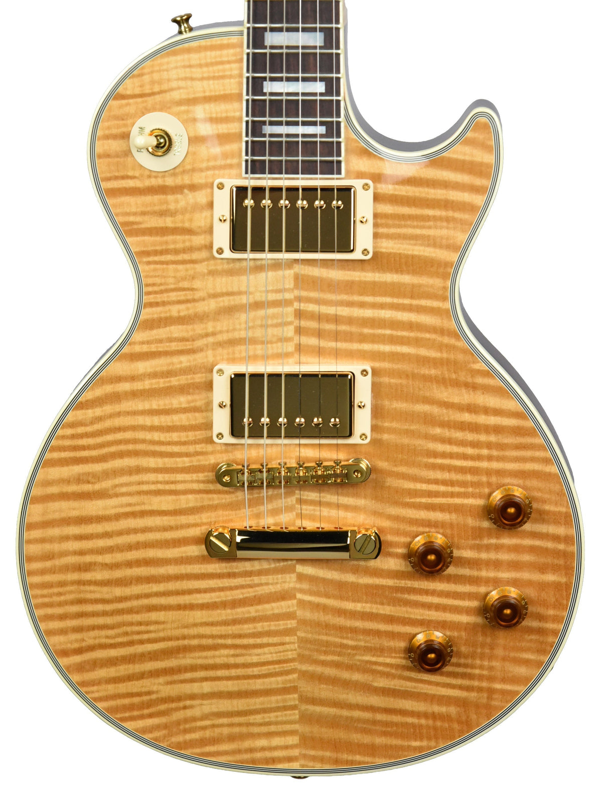 Used 2015 Gibson Custom Les Paul Custom Flame in Natural CS500603