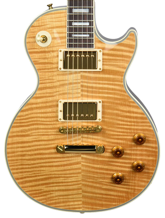 Used 2015 Gibson Custom Les Paul Custom Flame in Natural CS500603