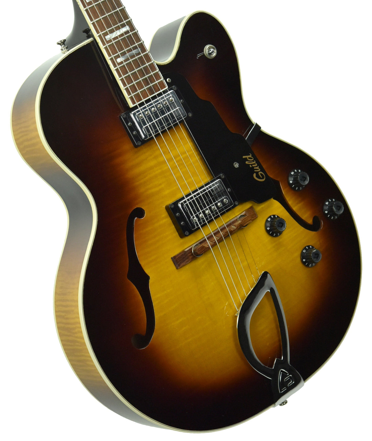 Used Guild X150D Hollowbody Archtop in Antique Sunburst AK150197