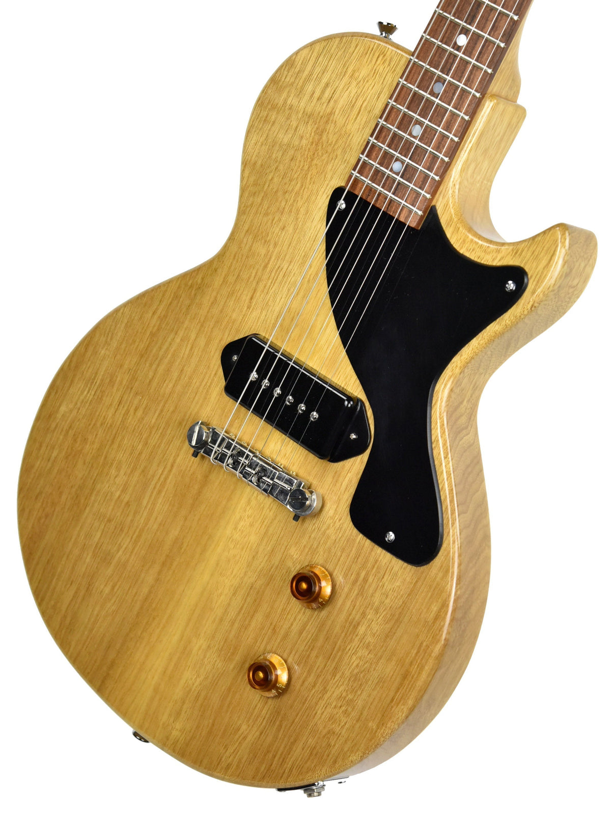 Used Kurt Wilson Korina Single Cut Les Paul Junior in Natural 017