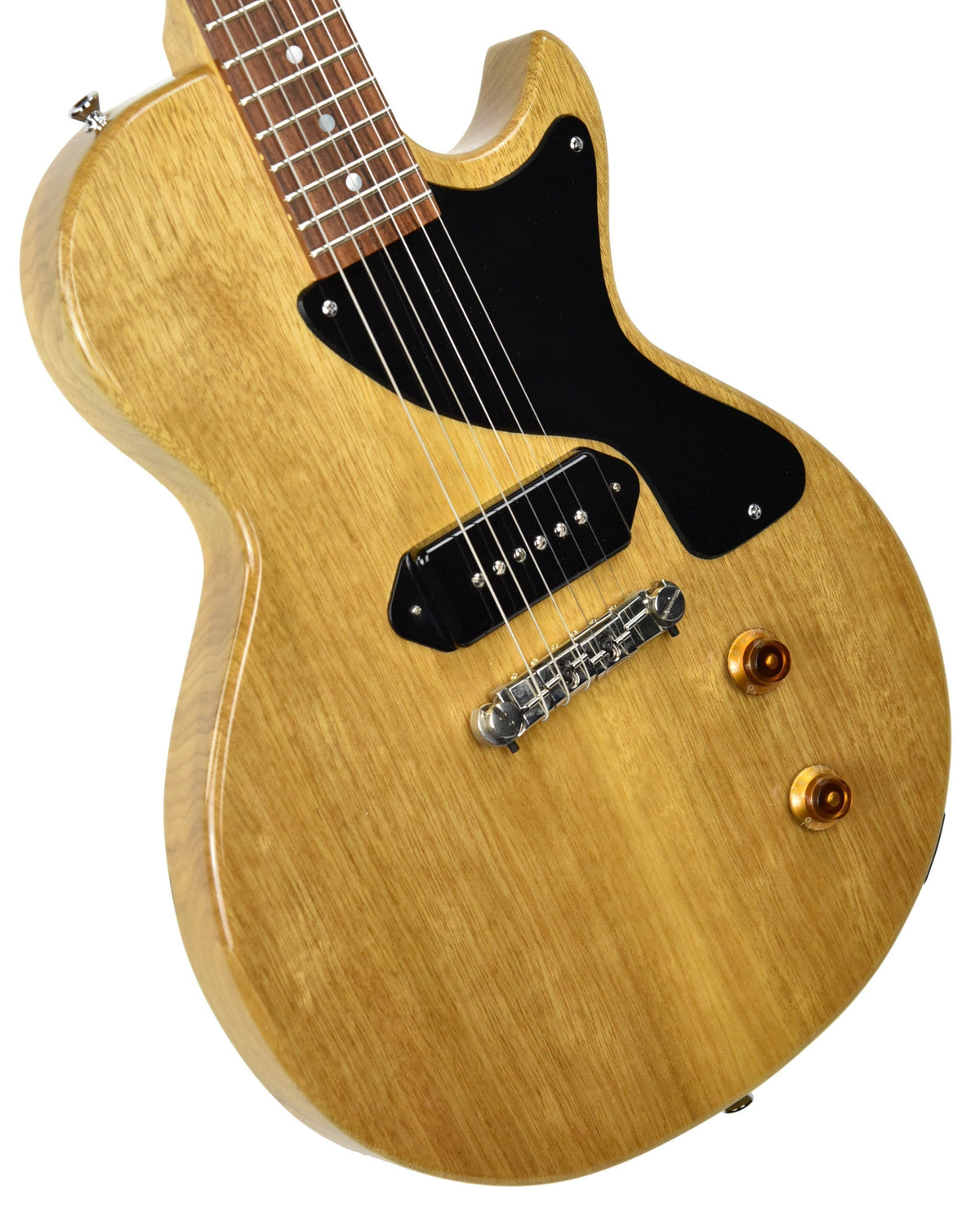 Used Kurt Wilson Korina Single Cut Les Paul Junior in Natural 017