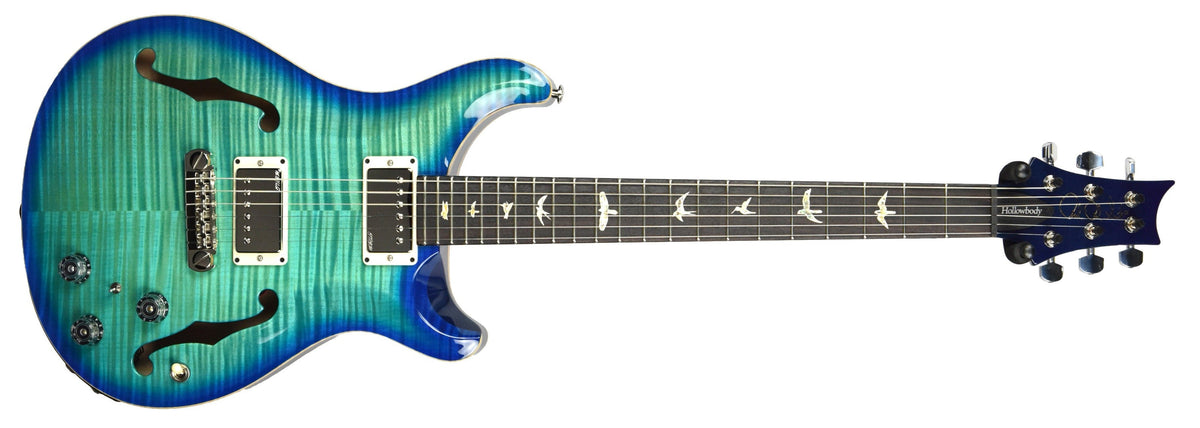 Used 2013 PRS Hollowbody II Piezo 10 Top in Makena Blue 205215