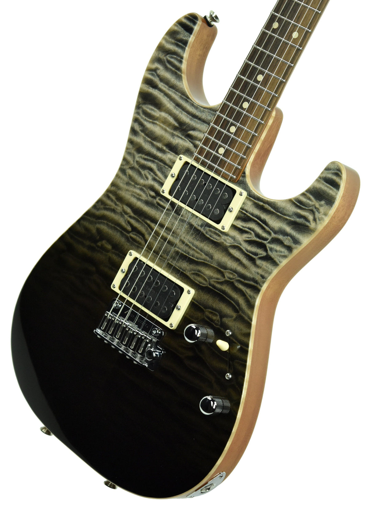 Used Tom Anderson Cobra S Electric Guitar in Black Surf 12-18-17P