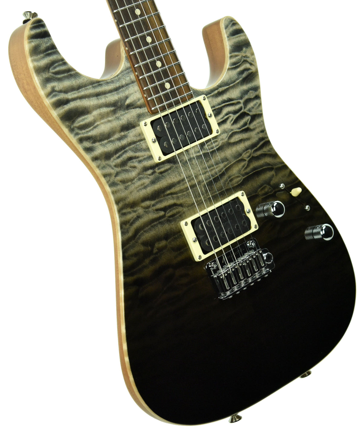 Used Tom Anderson Cobra S Electric Guitar in Black Surf 12-18-17P