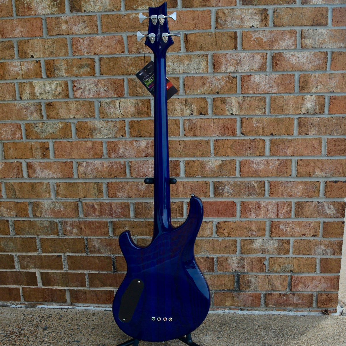 PRS SE Kingfisher Bass Faded Blue Wrap Around Burst