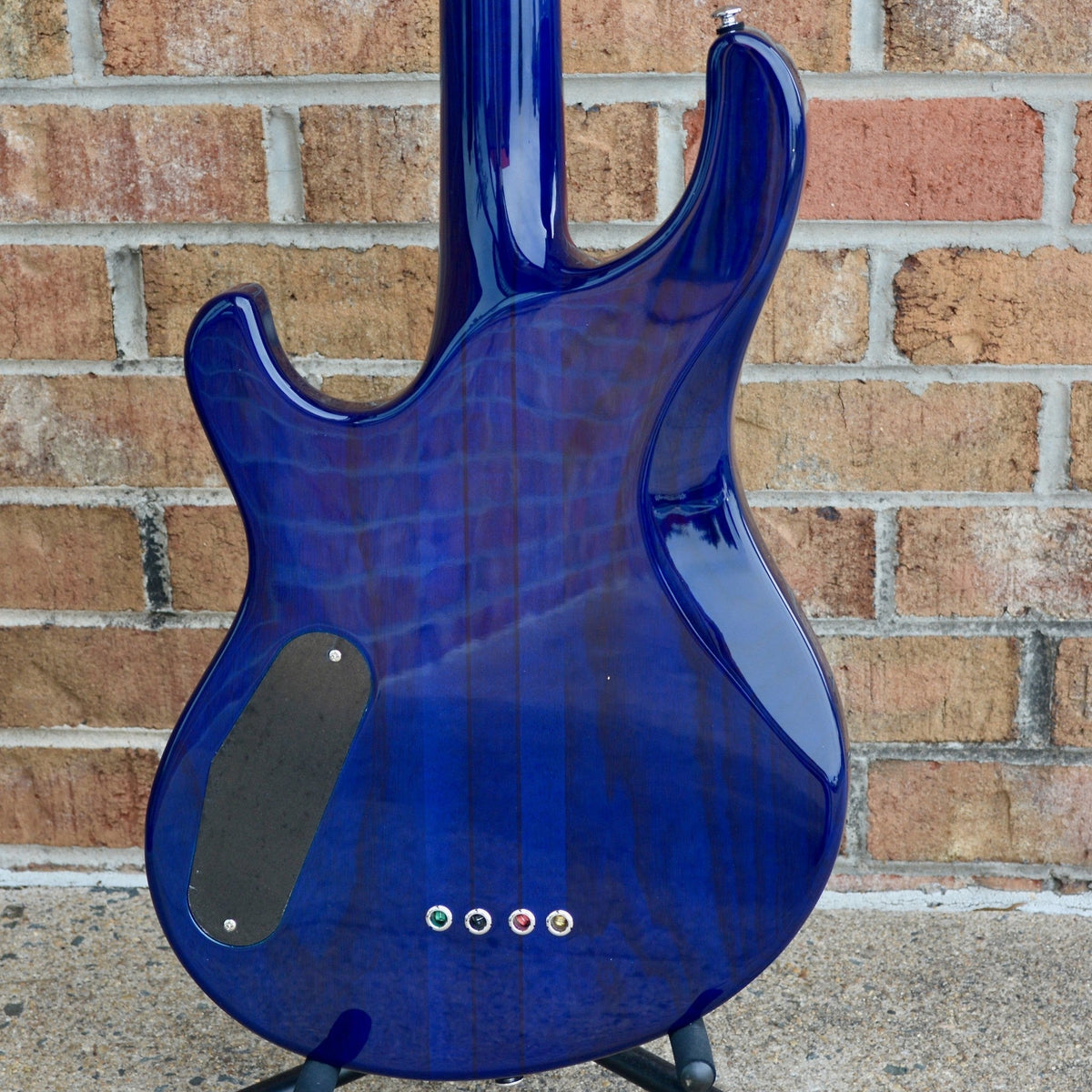 PRS SE Kingfisher Bass Faded Blue Wrap Around Burst