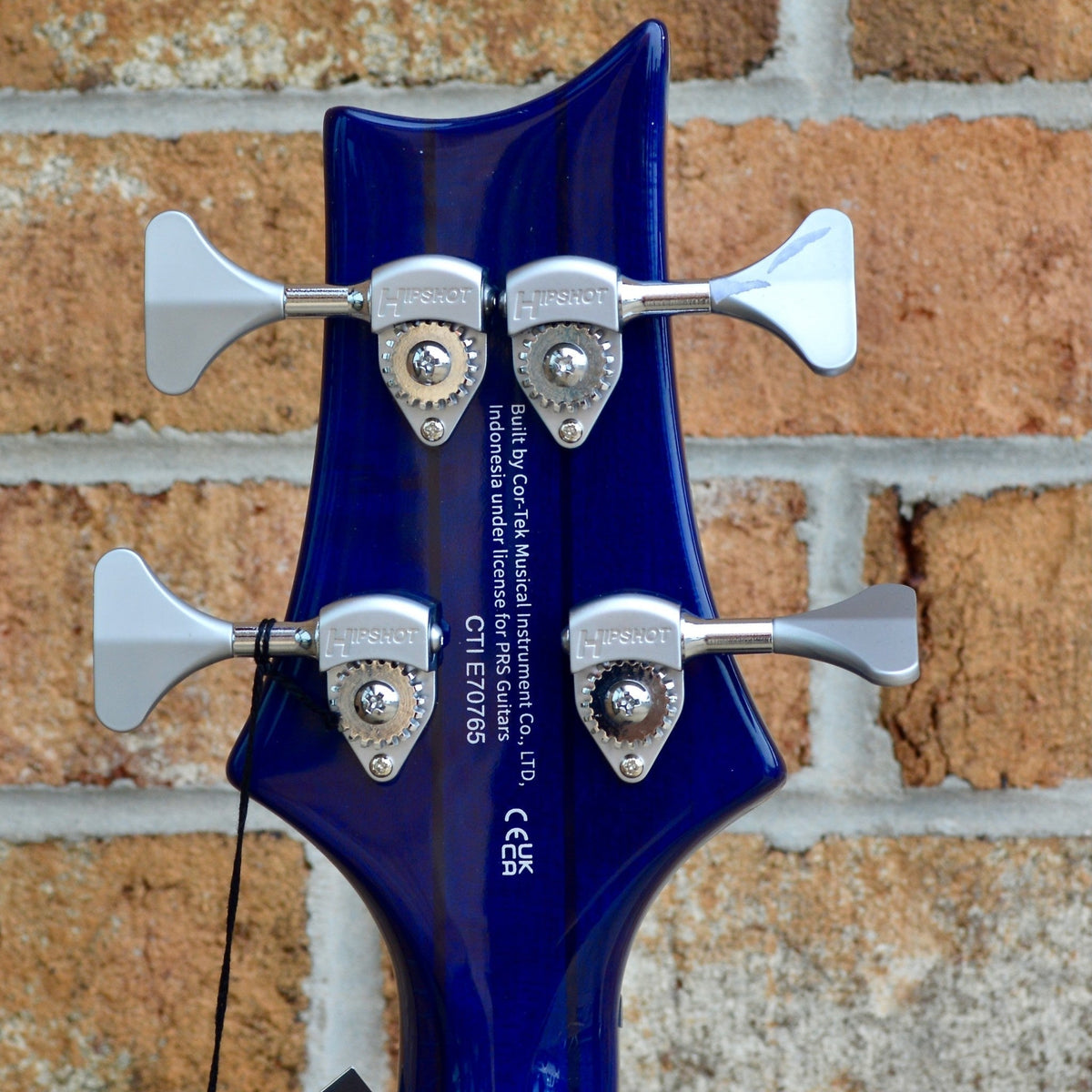 PRS SE Kingfisher Bass Faded Blue Wrap Around Burst