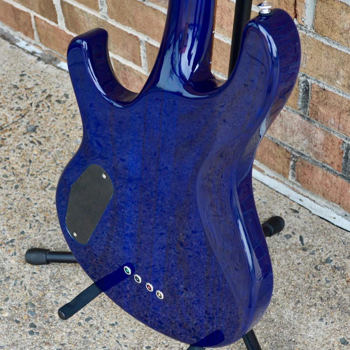 PRS SE Kingfisher Bass Faded Blue Wrap Around Burst