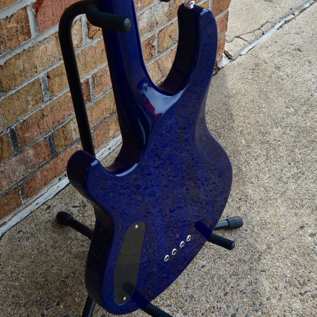PRS SE Kingfisher Bass Faded Blue Wrap Around Burst