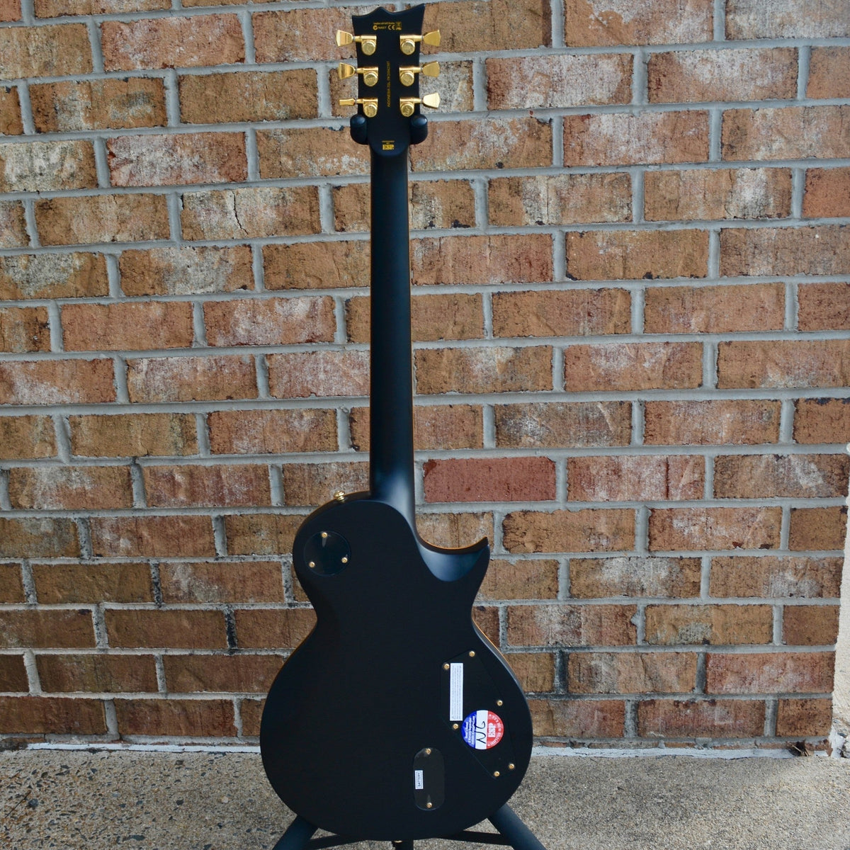 ESP LTD EC-1000 Vintage Black Left Handed w/ BK Silo Pups & Hardcase
