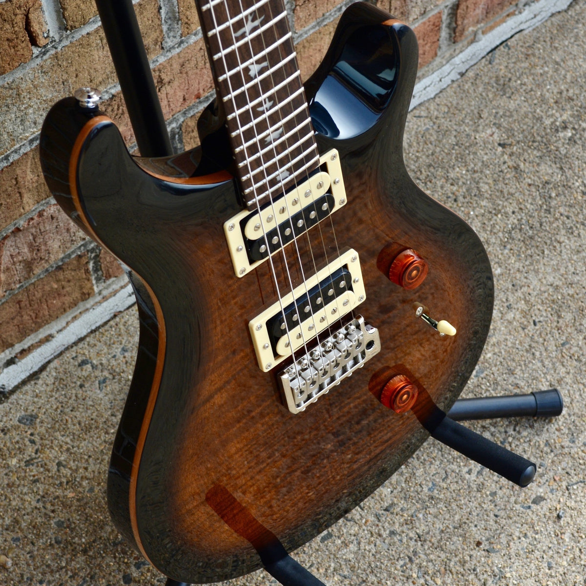 PRS SE Custom 24 Black Gold Burst