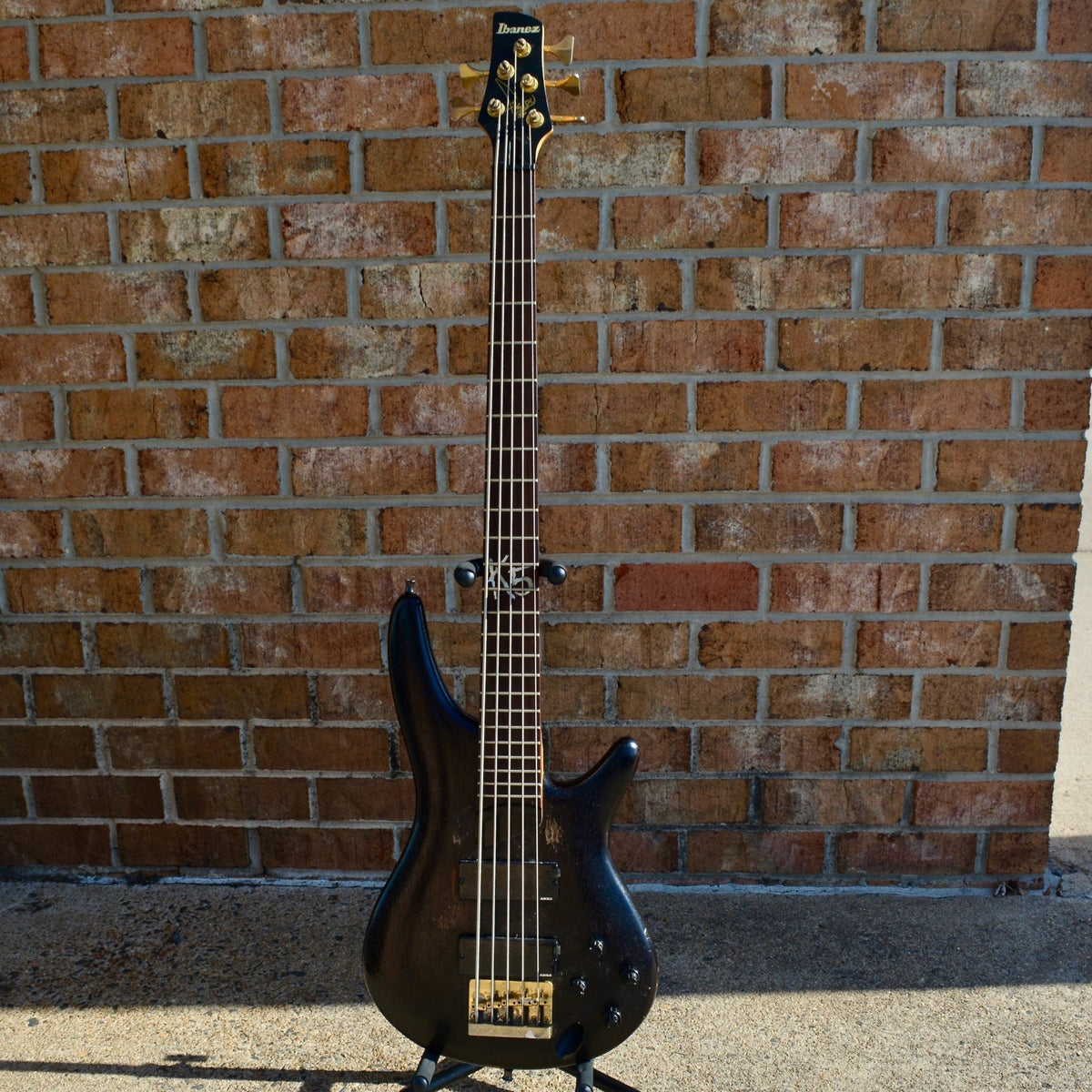 Ibanez USED K5 Bass Fieldy Distressed Black