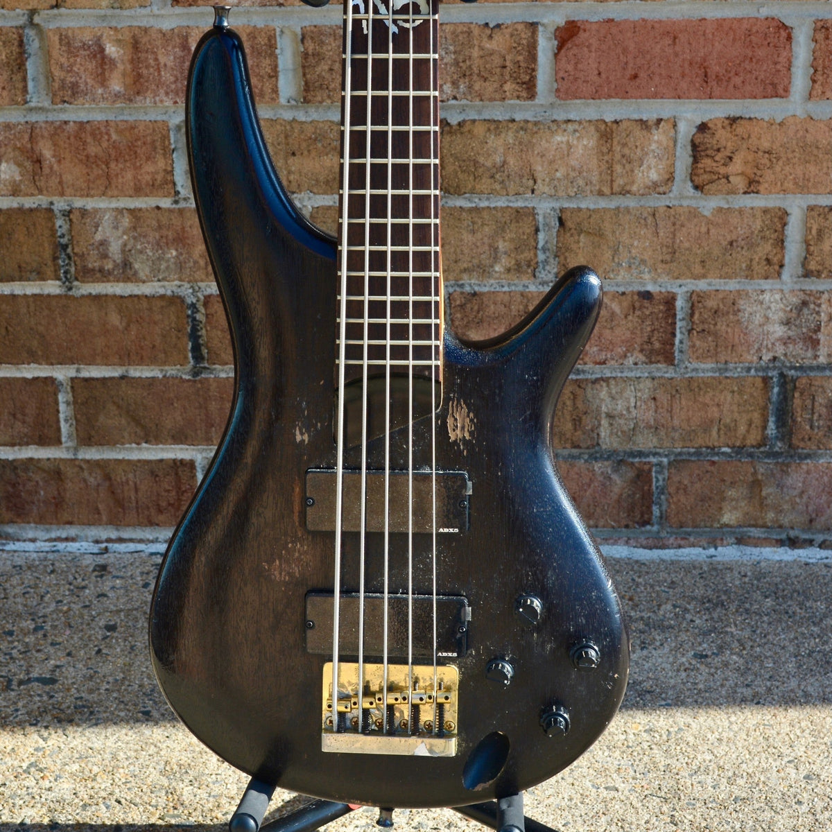Ibanez USED K5 Bass Fieldy Distressed Black