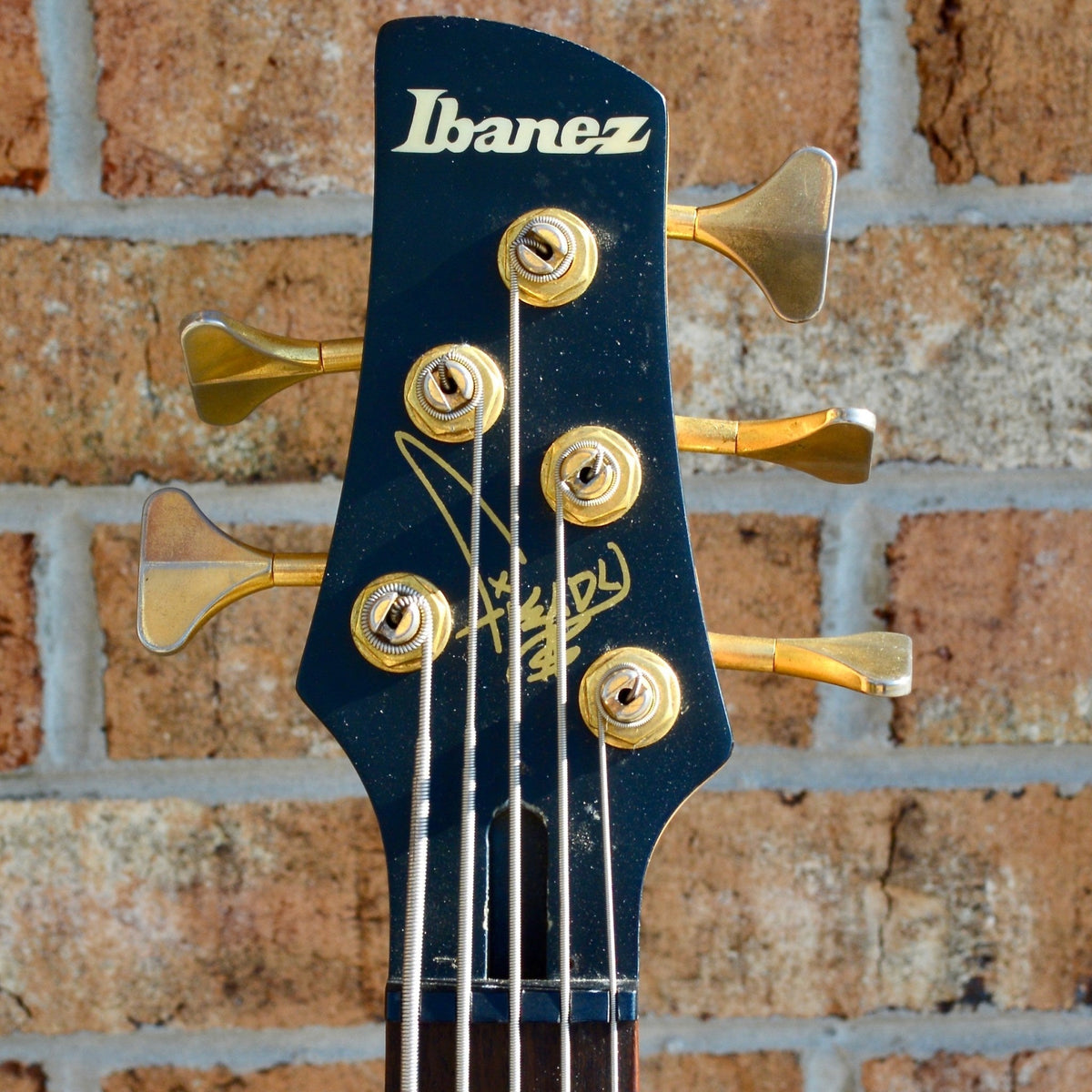 Ibanez USED K5 Bass Fieldy Distressed Black