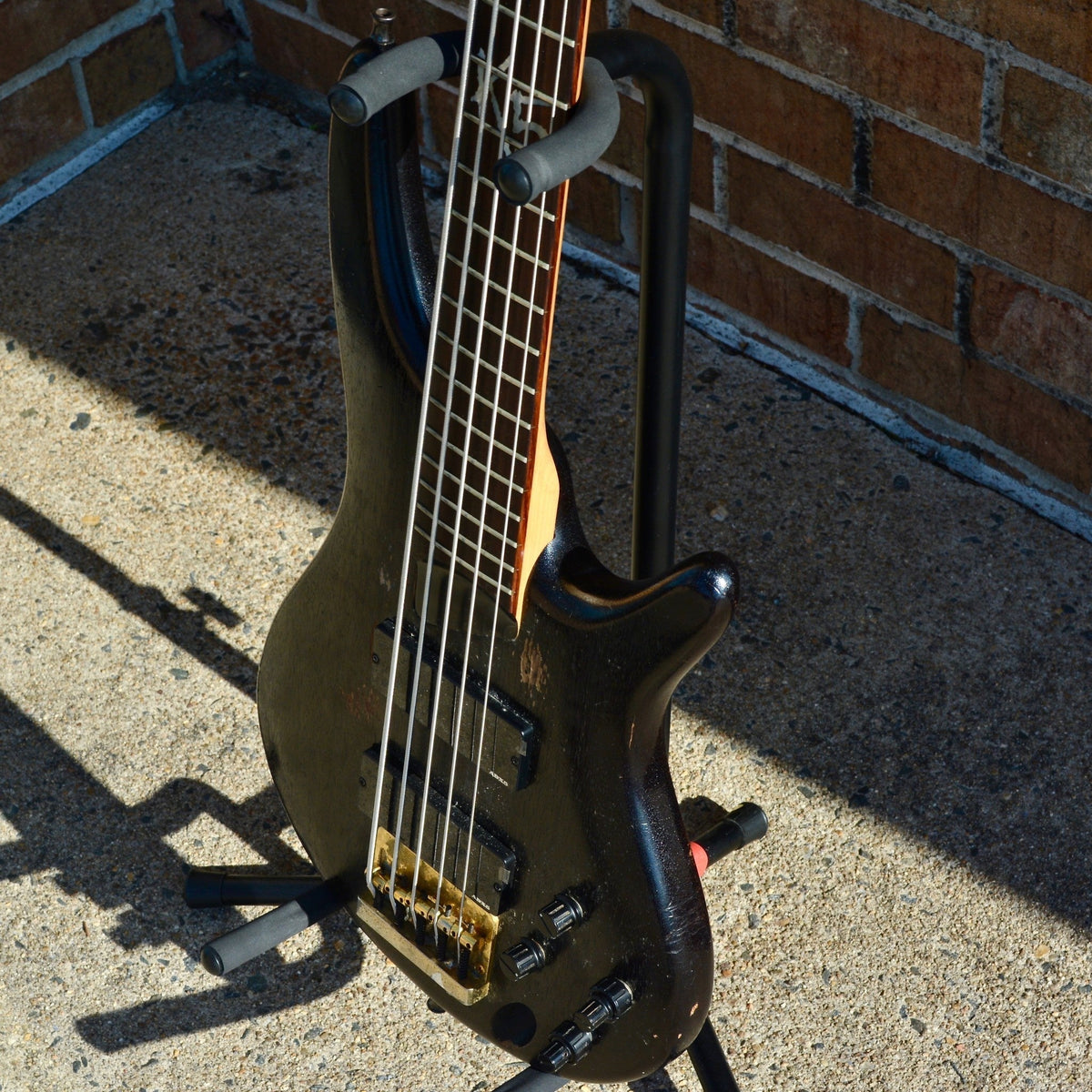Ibanez USED K5 Bass Fieldy Distressed Black