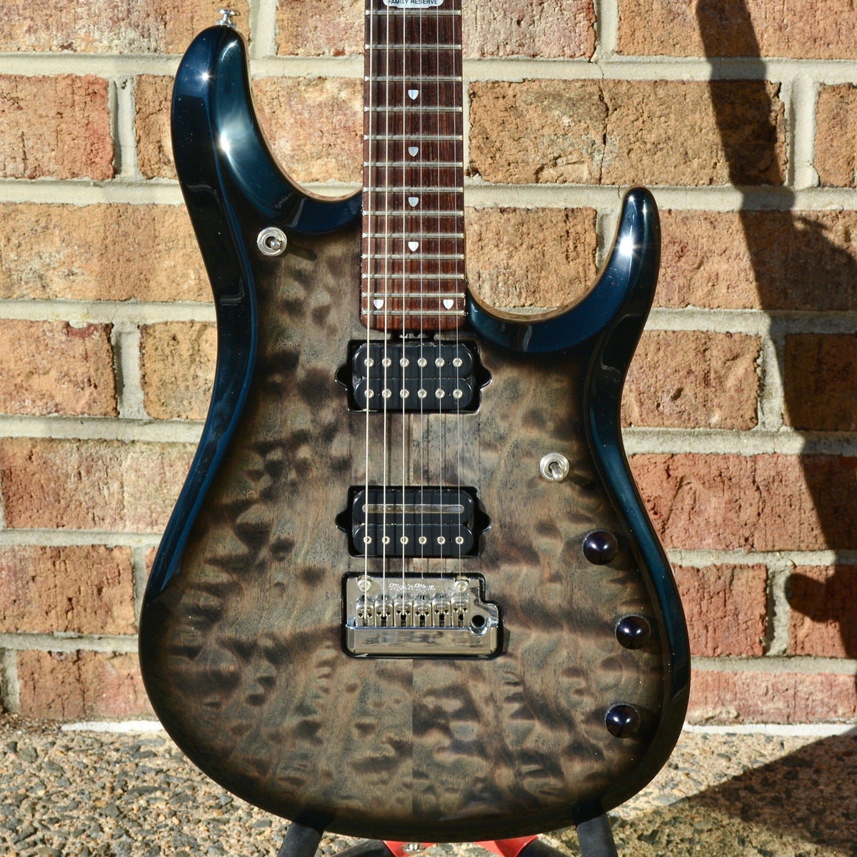 Ernie Ball USED Music Man JP6 Ball Family Reserve Charcoal Black Quilt