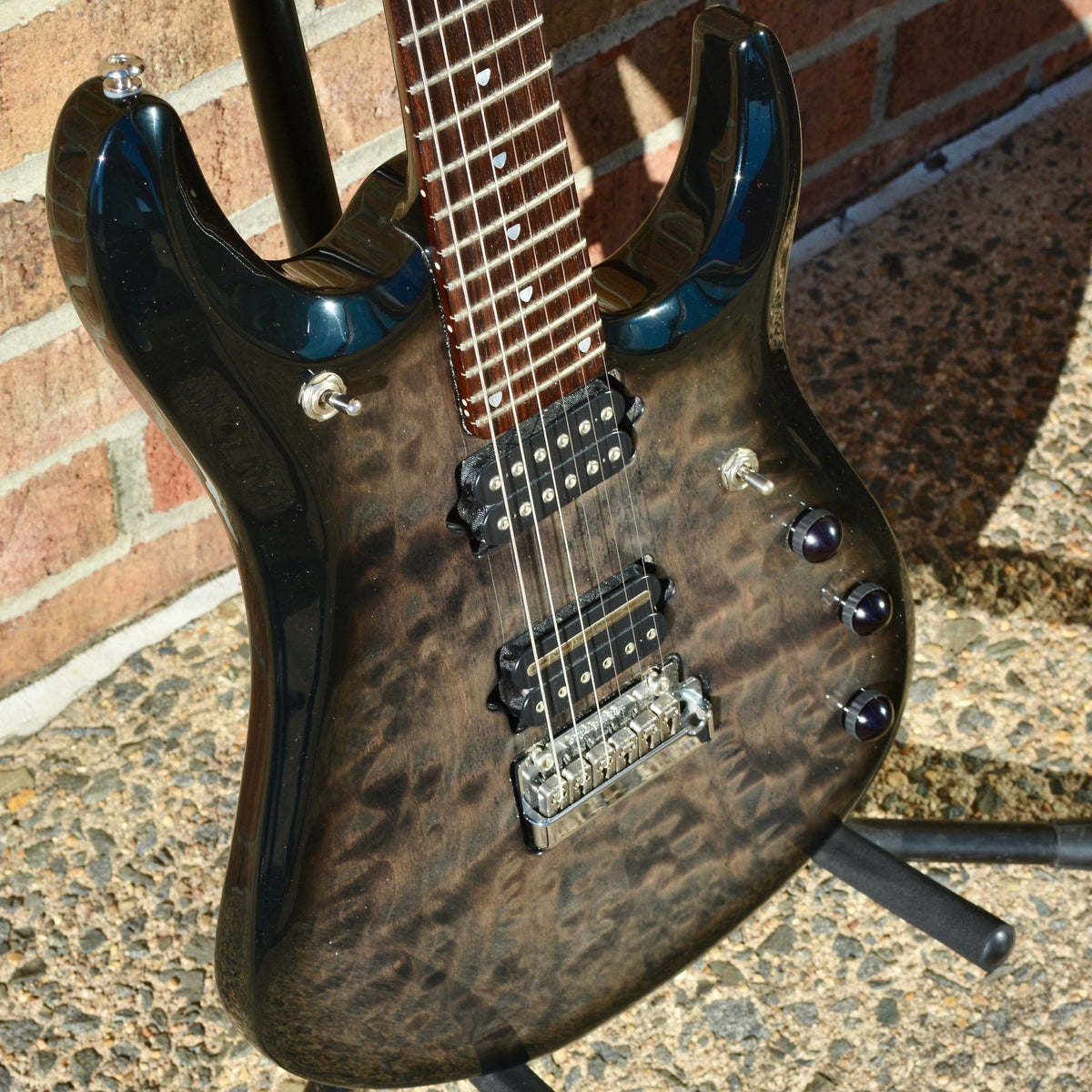 Ernie Ball USED Music Man JP6 Ball Family Reserve Charcoal Black Quilt
