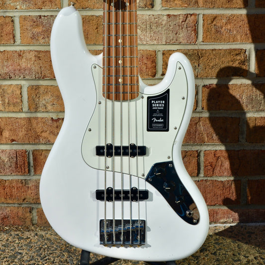 Fender Player Jazz Bass® V, Pau Ferro Fingerboard, Polar White