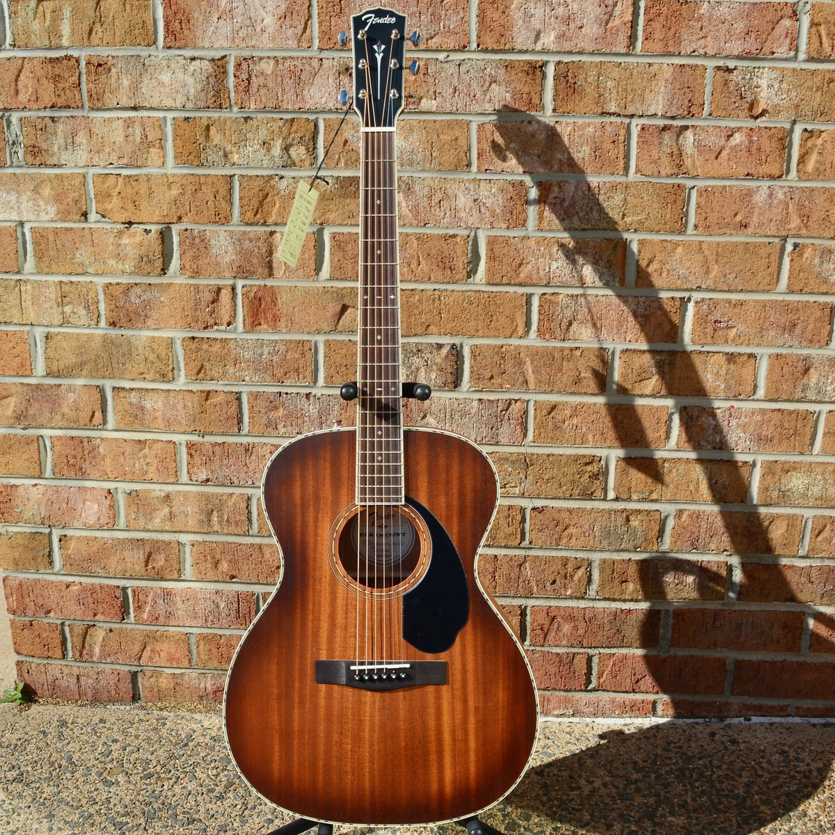Fender PO-220E Orchestra, All Mahogany, Ovangkol Fingerboard, Aged Cognac Burst