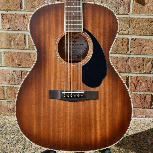 Fender PO-220E Orchestra, All Mahogany, Ovangkol Fingerboard, Aged Cognac Burst