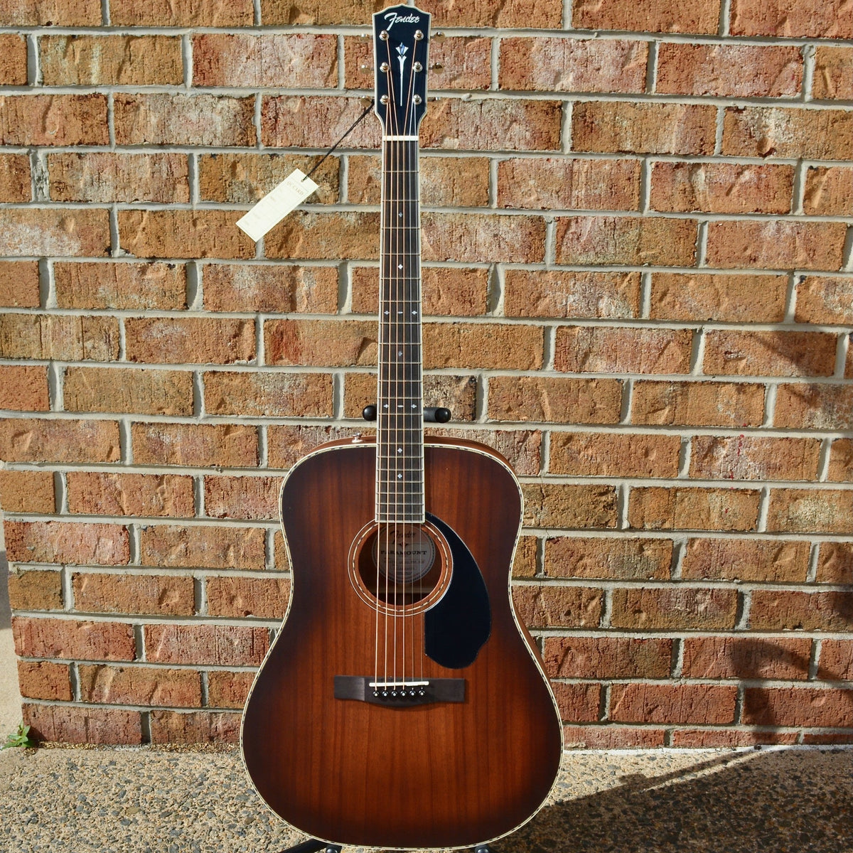 Fender PD-220E Dreadnought, All Mahogany, Ovangkol Fingerboard, Aged Cognac Burst