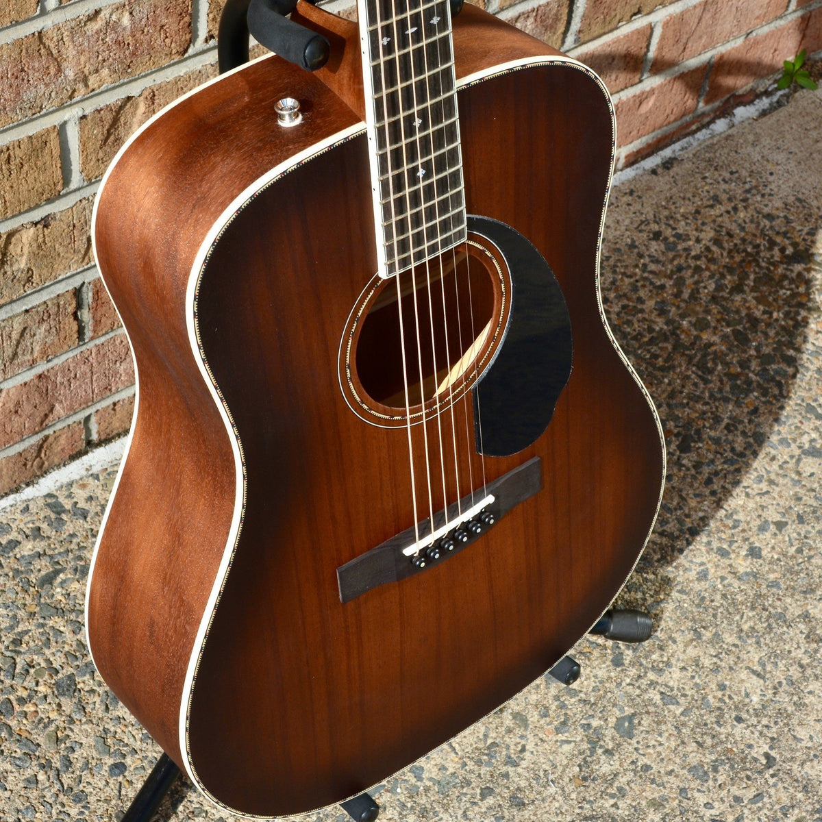 Fender PD-220E Dreadnought, All Mahogany, Ovangkol Fingerboard, Aged Cognac Burst