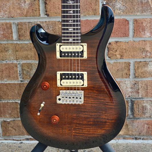 PRS SE Custom 24 Lefty Black Gold Sunburst