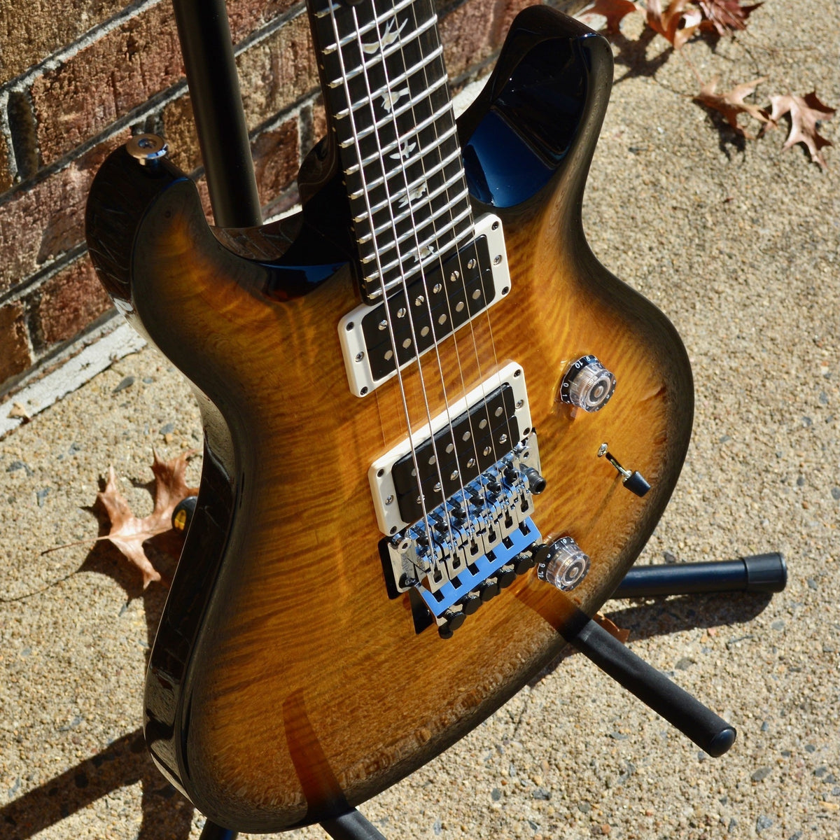 PRS Custom 24 Floyd 10 Top Black Wrap Burst