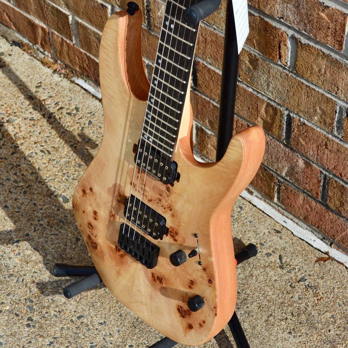 Charvel Pro-Mod DK24 HH HT E Mahogany with Poplar Burl, Ebony Fingerboard, Desert Sand