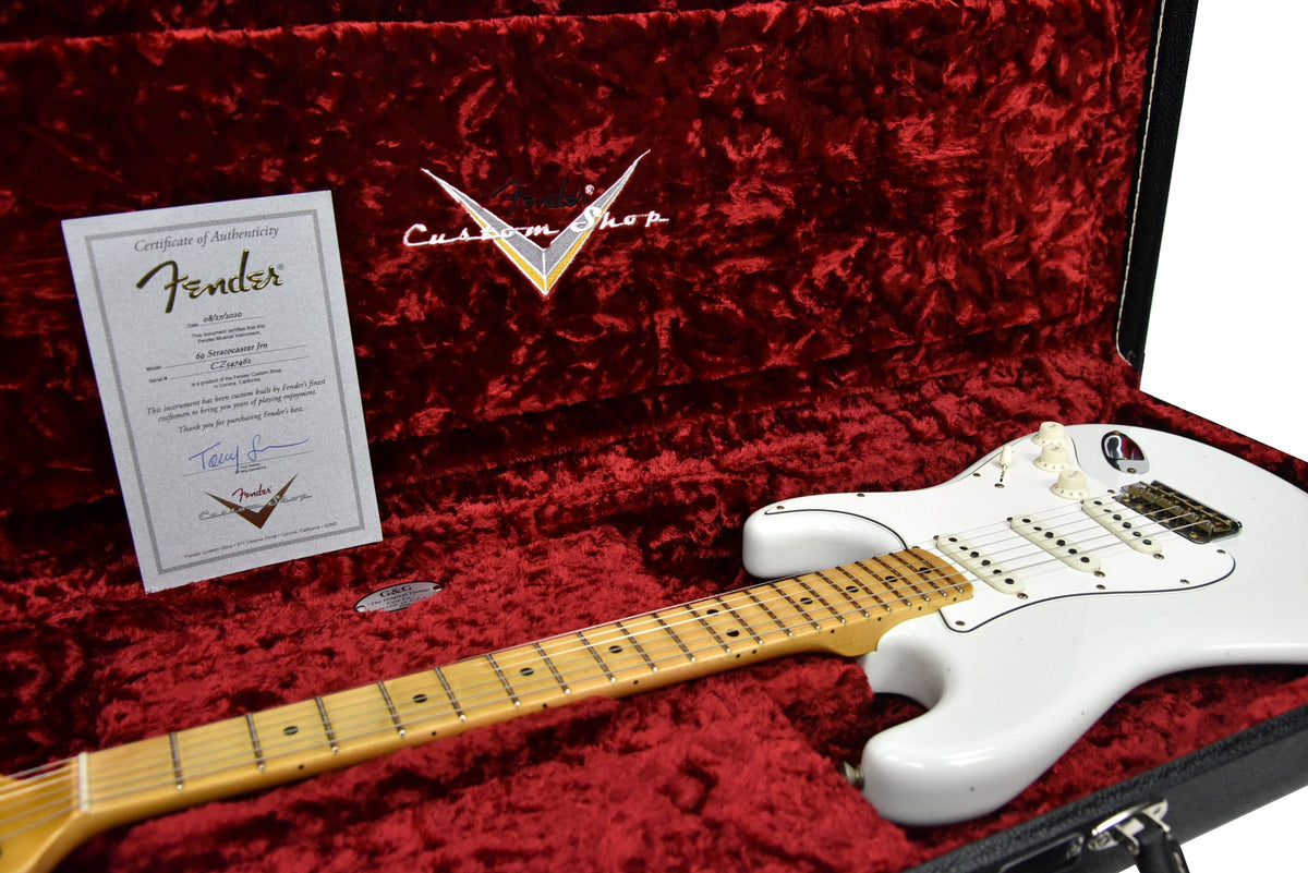 Fender Custom Shop 69 Stratocaster Journeyman Relic in Olympic White CZ547462