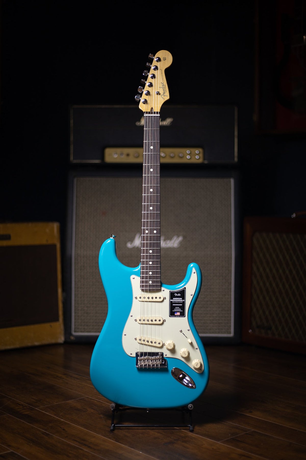 Fender American Professional II Stratocaster Rosewood Fretboard Electric Guitar - Miami Blue