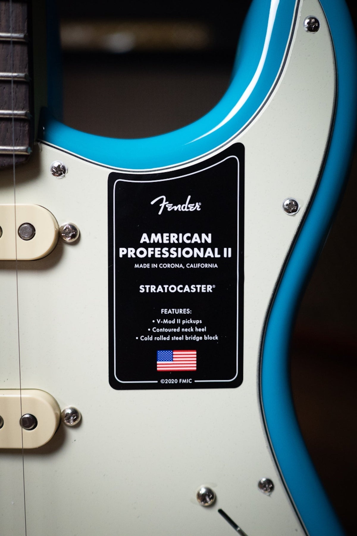 Fender American Professional II Stratocaster Rosewood Fretboard Electric Guitar - Miami Blue