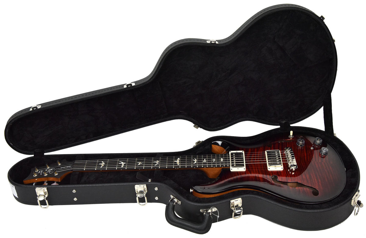 Used PRS Hollowbody II Double Ten Top in Custom Trans Red 16233126